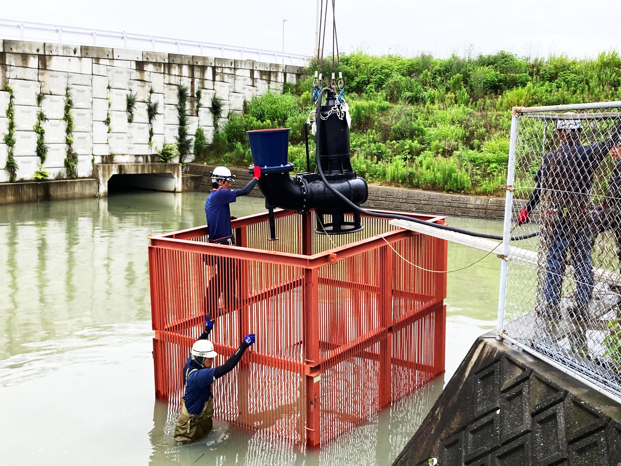 Temporary Replacement for Pumping Station in Kumamoto Prefecture, Japan Temporary Replacement for Pumping Station in Kumamoto Prefecture, Japan